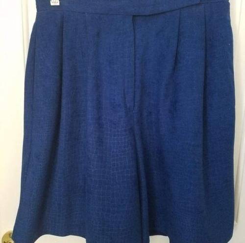 Bermuda Darlin Designs   Shorts Blue Micro Suede Size 12