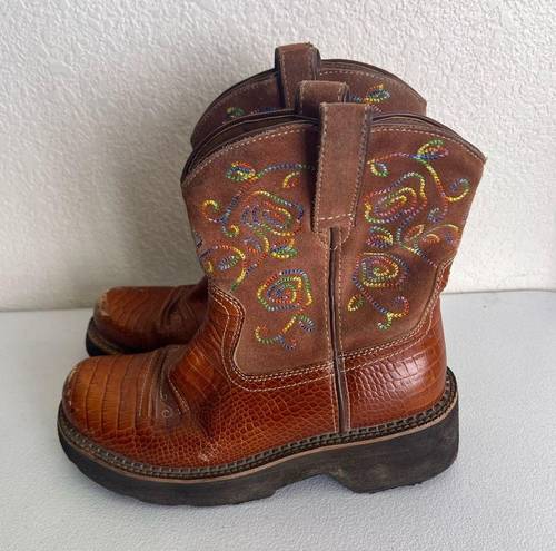 Ariat  Fatbaby Gem Boots, Women’s Size 8  Western Cowgirl Boot