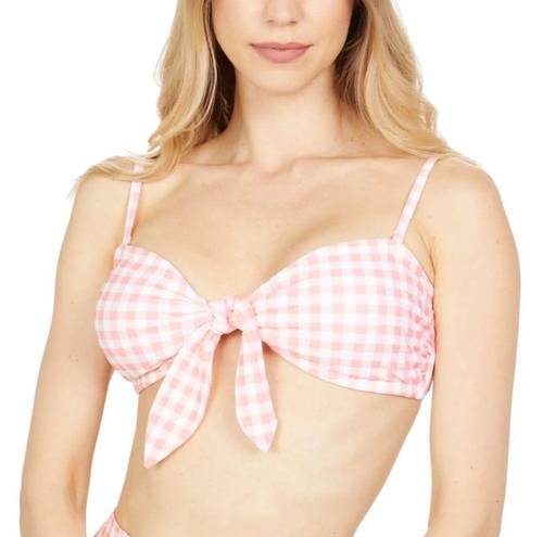 Southern Tide  Swim Top Conch Shell Gingham Bandeau Bikini Top Sz XS NWT w/Straps