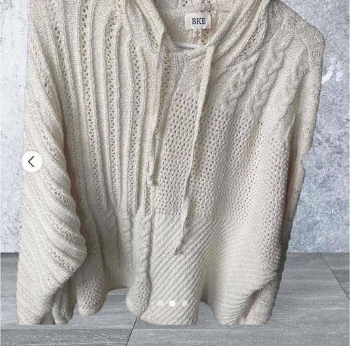 BKE  Mixed Stitch Hooded Sweater size XL