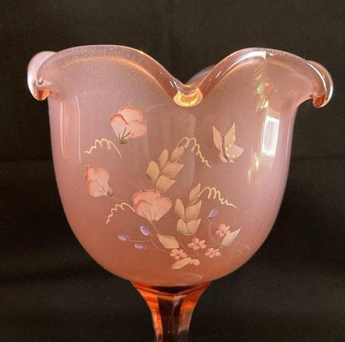 Krass&co Fenton Glass  Signed Goblet