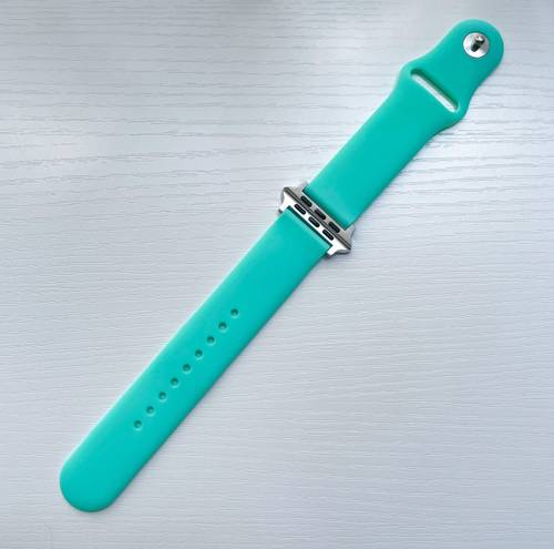 New Turquoise Apple Watch Silicone Sport Band Apple Watch Band Strap 42/44/45mm Blue