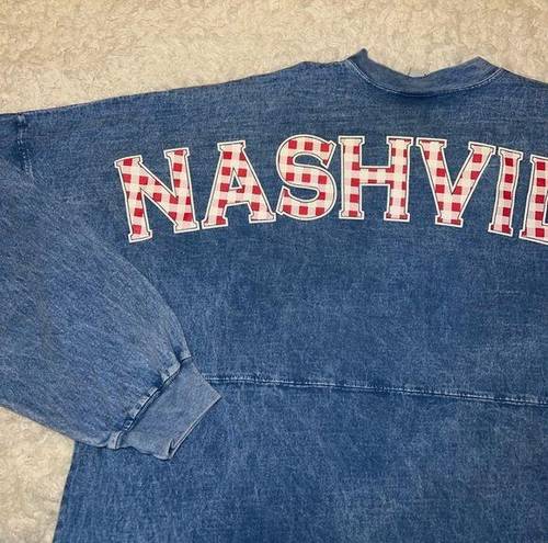 Spirit Jersey Nashville TN  Tourist Long Sleeve Shirt Size XL Spellout w Guitar