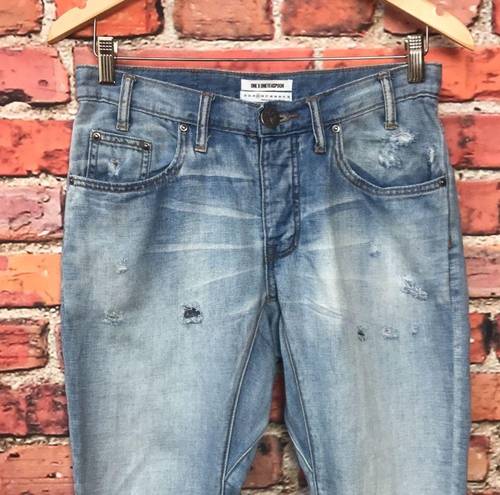 One Teaspoon One by  Saints Baggy Bowed Leg Ultra Distressed Jeans