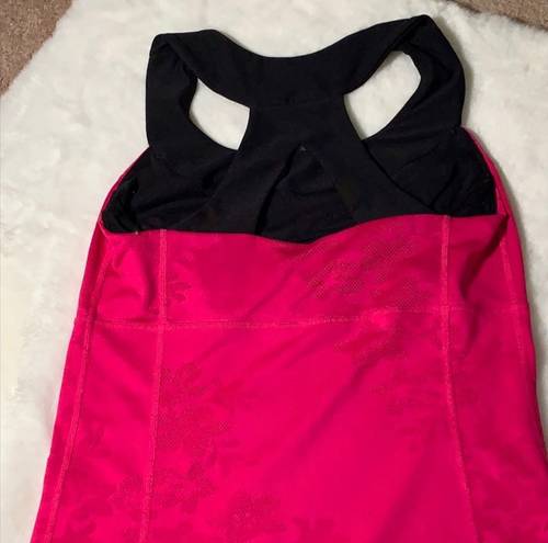 Xersion Pink & Black  Racerback Tank Top