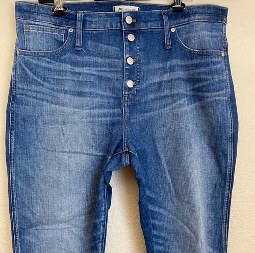 Madewell  slim straight size 35T buttonfly distressed