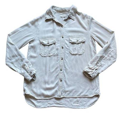 Harper  Anthropolgie Cream Button Down Shirt Size: Small