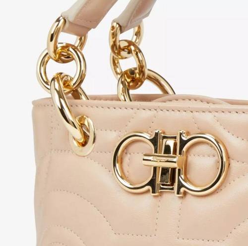 Salvatore Ferragamo  Gancino Leather Top-Handle Bag, Blush Pink UNIQUE! Sold Out