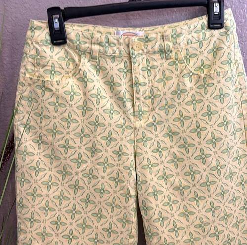 Talbots  petite size 4, super cute printed crop jeans