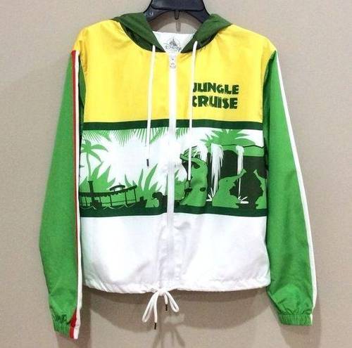 Disney  Parks Jungle Cruise Windbreaker Sz XS NWT Hooded Magic Kingdom Jacket