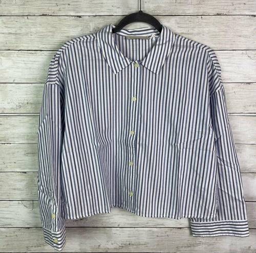 Everlane  The Woven Striped Cotton Pajama Top Size Small