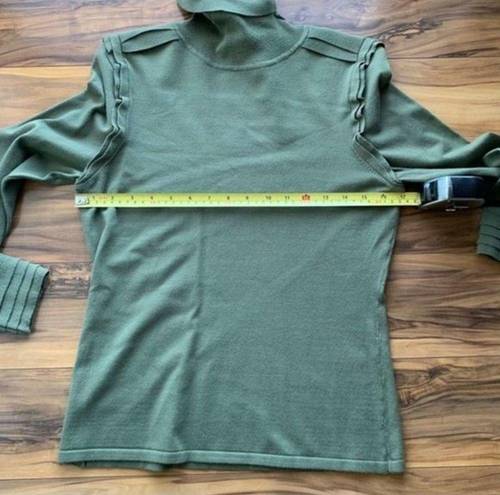 Etcetera  sage green turtle neck sweater S