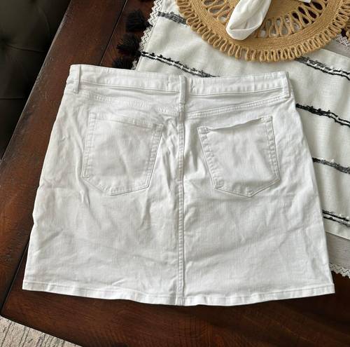 Loft White Skirt