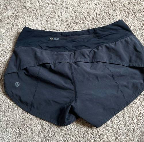 Lululemon Black Speed Up Shorts