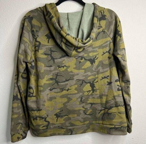 FOR THE REPUBLIC For The‎ Republic Womens Camo Hoodie Size Small Print Cotton-Blend
