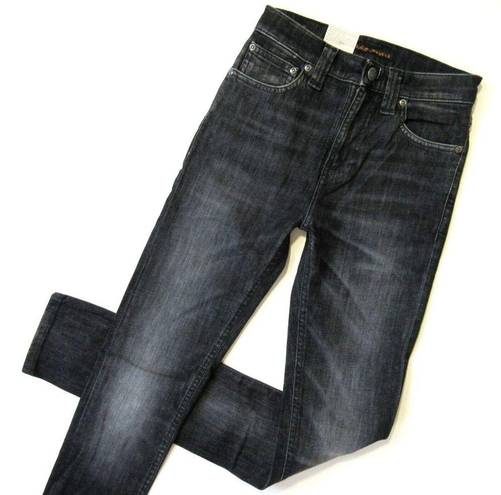 Krass&co NWT Nudie Jeans  High Kai in Organic Ogatan Gray Stretch Slim Skinny Jeans 25