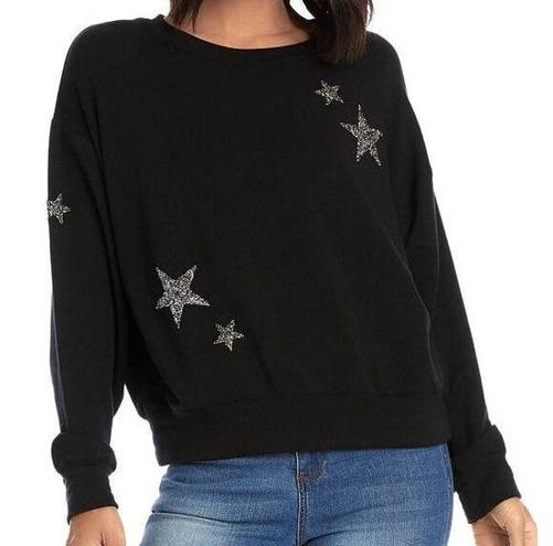 Karen Kane  Star Embellished Sweater Black Gold Size M