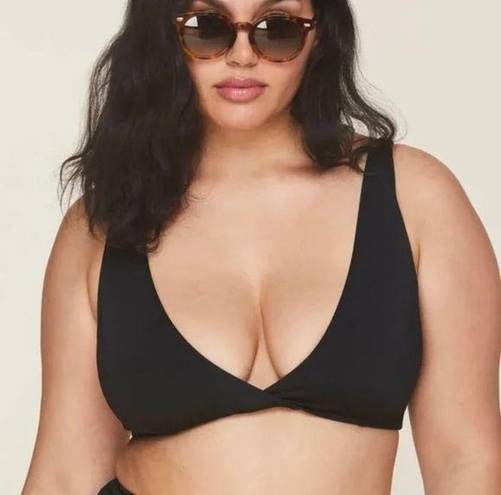 ANDIE  Swim The Belmar Black Bikini Top Size Small