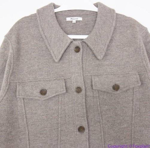 Madewell NEW  Boiled Wool Bridgman Sweater-Jacket, L