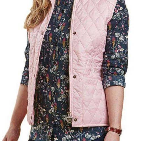 Barbour  Summer Liddesdale Quilted Gilet in Carnation Pink Size 4