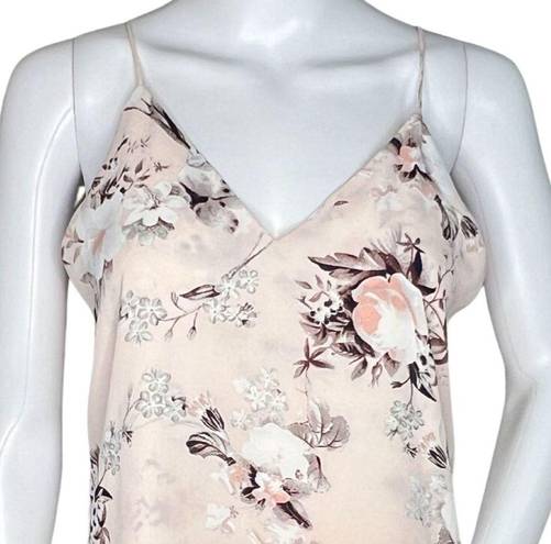 DKNY  Shirt Womens Small Pink Floral Flowers Romantic Layered Camisole Tank Top