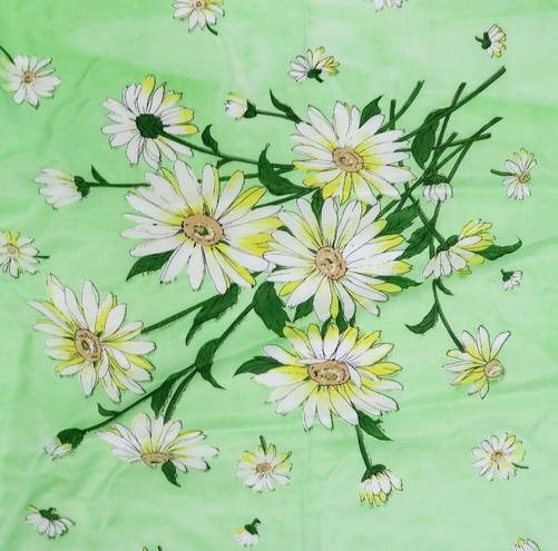 Daisy Vintage Green  Flower Scarf Wraps