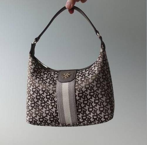 DKNY All Over Monogram Print Shoulder Bag