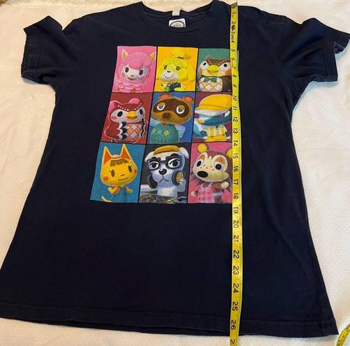 Nintendo  Animal Crossing T Shirt Women’s No Size Tag Approx Medium Dark Blue