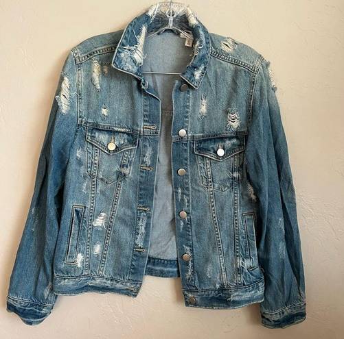 BP Super Distressed Soft Denim Trucker Jacket