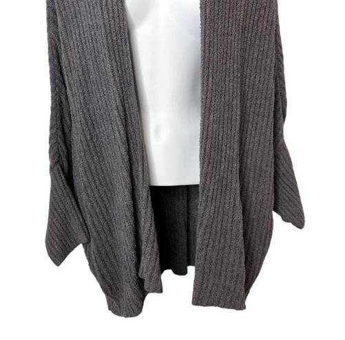 Barefoot Dreams  Women's Gray Cozy Chic Lite Shrug Wrap Cardigan Size Large / XL