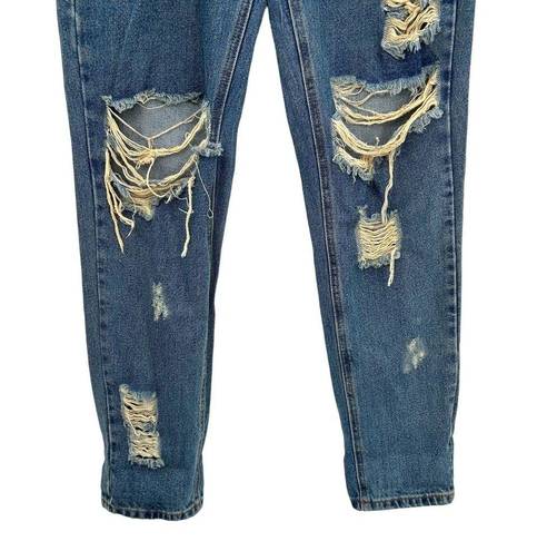 One Teaspoon  Awesome Baggies Destroyed Jeans Wolf Blue Size