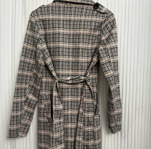 Solitaire Plaid trench coat