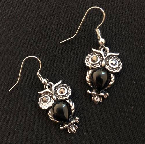 Betsey Johnson Night owl jewelry set matching necklace bracelet earrings