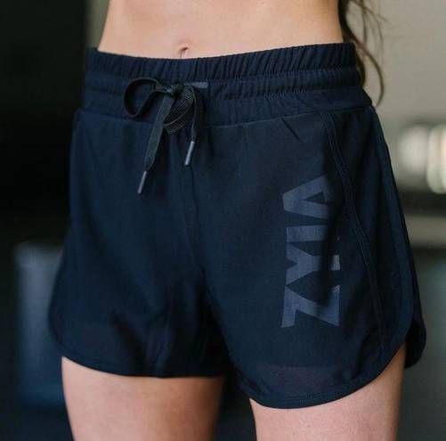 Zyia  Active Black Mesh Speedy Shorts. Size XL