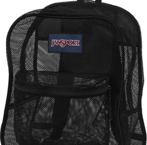 Jansport  Black Mesh Backpack #3142