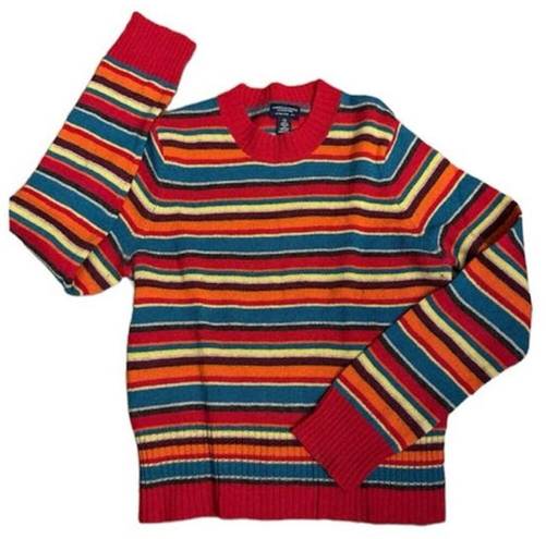 American Eagle  Outfitters Red Wool Striped Multicolor sweater & Vest size medium