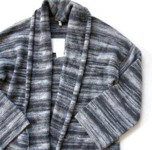 Joie NWT  Gwinnie Cardigan in Rambling Grey Ombre Stripe Open Front Sweater S