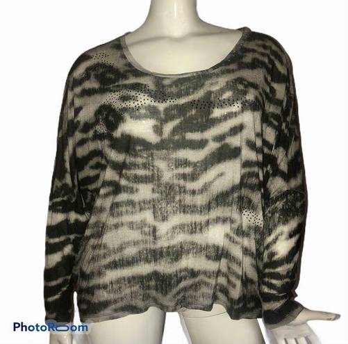 Seven7  animal print blouse