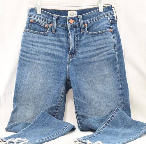 J.Crew  9" Toothpick Skinny Jean Size 25 T Mid Rise