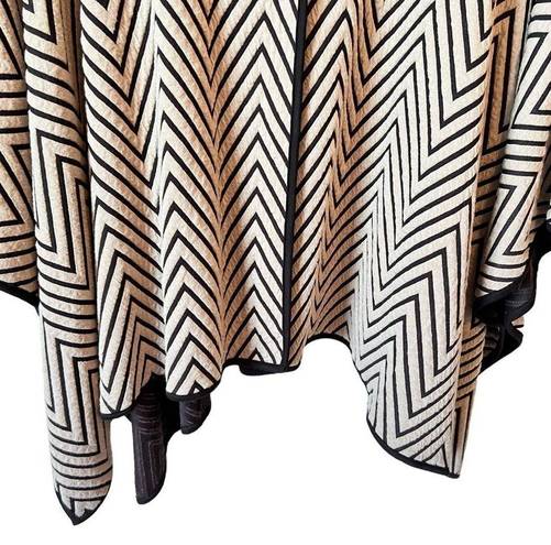 Chico's  Travelers Collection Chevron Jacquard Cape