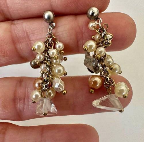 Coldwater Creek  pearly cluster earrings