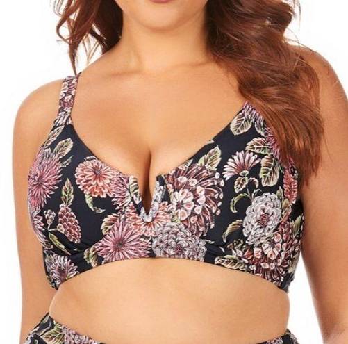 Raisin's  Curve BLACK MULTI Byron V-Wire Swim Top