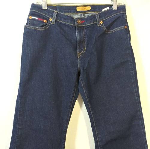 Tommy Hilfiger Tommy Jeans Dark Blue Flare Leg Y2K Low Rise Size 9