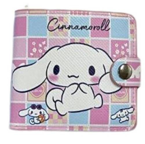 Sanrio  Cinnamoroll Flip Wallet Hello Kitty Dog Puppy Kawaii Anime Cinnamon Roll