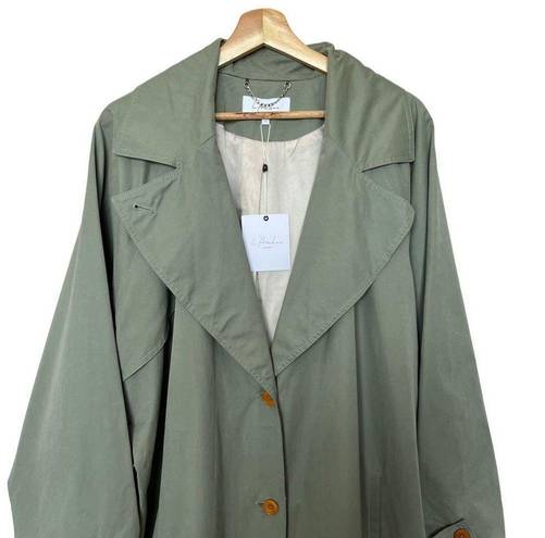 L'Academie  Trench Coat in green