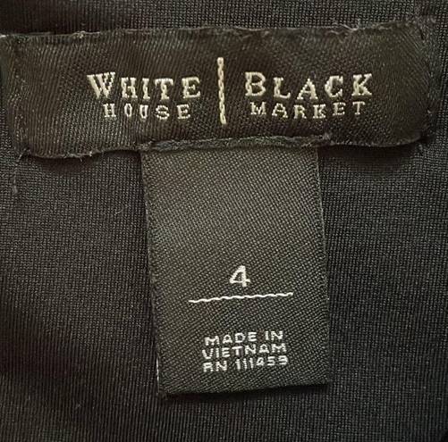 White House | Black Market  black/white stripes sleeveless knit dress size 4
