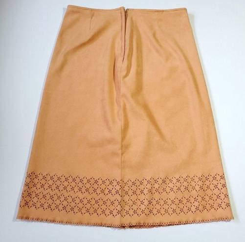 Cynthia Steffe Orange Flower Skirt Soft  Cutout Farm Countrycore Cottagecore