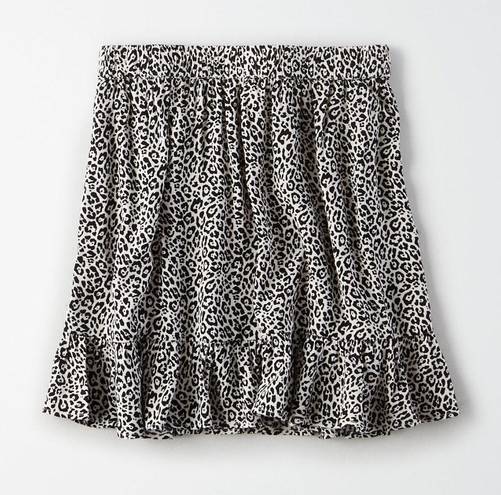 American Eagle Leopard Mini Skirt