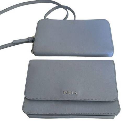 Furla  Women's Riva Two-piece Crossbody Bag And Wallet in baby blue‎