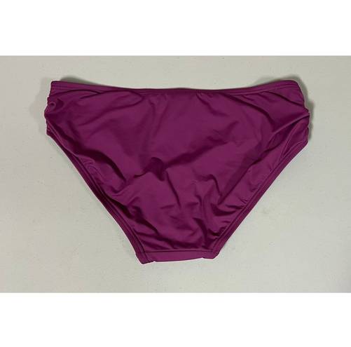 Coco reef Purple ‘Amethyst 542’ Ruched Low-Rise Bikini Swim Bathing Suit Bottoms Designer Swimwear Size S 💜